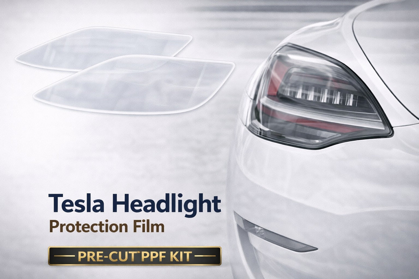 Tesla Headlight Paint Protection Film – Pre-Cut PPF Kit for Rock Chip & UV Protection (1 Pair)