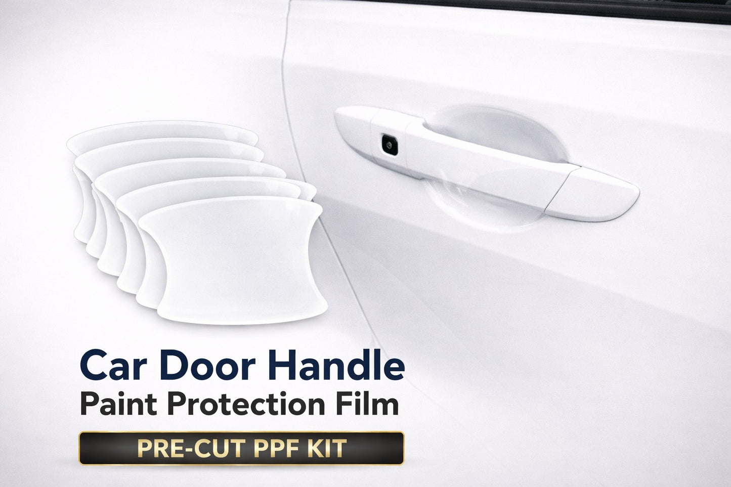 Car Door Handle Paint Protection Film – Pre-Cut PPF Kit for Scratch & Scuff Protection (Includes 20 Units)